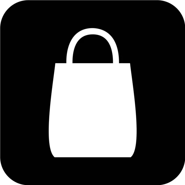 Icono Bolsa Compras Vector Ilustración — Archivo Imágenes Vectoriales