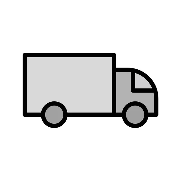 Truck Pictogram Trendy Stijl Geïsoleerde Achtergrond — Stockvector