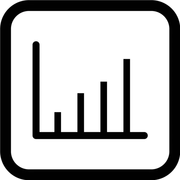 Grafico Grafico Icona Vettoriale — Vettoriale Stock