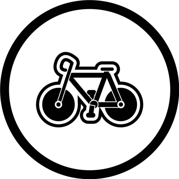 自転車のアイコンのベクトル図 — ストックベクタ