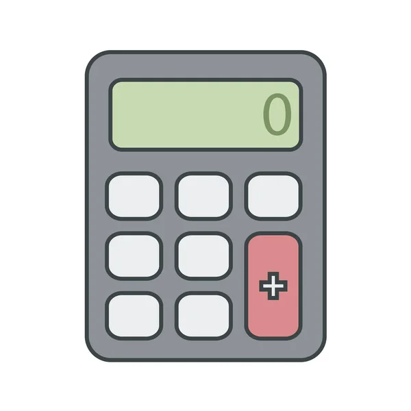 Icono Calculadora Ilustración Vectorial — Archivo Imágenes Vectoriales