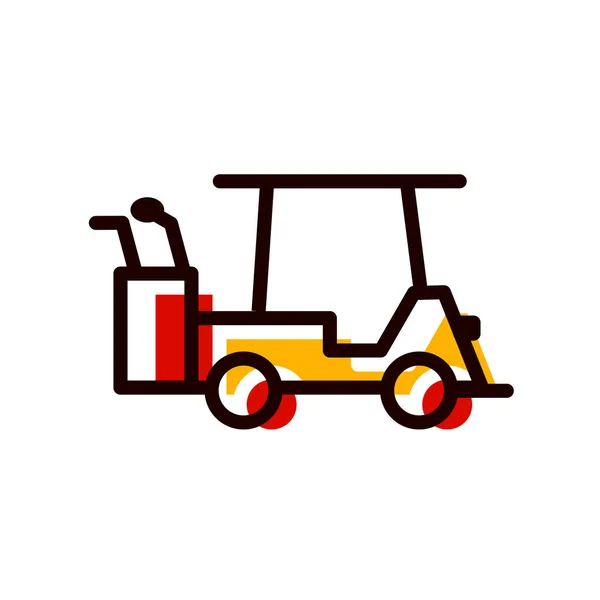 Golf Vagn Isolerad Ikon Vektor Illustration Design — Stock vektor