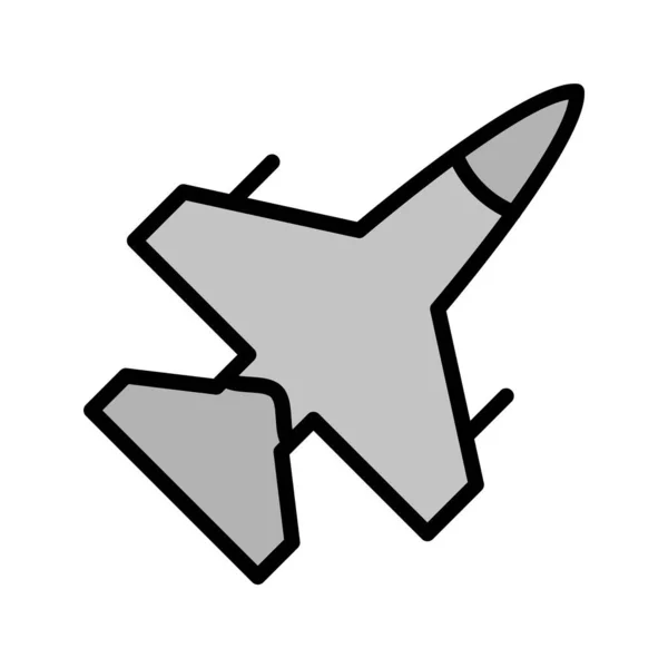 Jet Icono Estilo Moda Aislado Fondo — Vector de stock