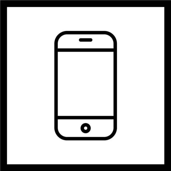 Icône Téléphone Portable Style Design Plat — Image vectorielle