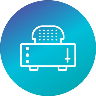 Vektör illüstrasyonu, sandalyeli tablonun basit simgesi 