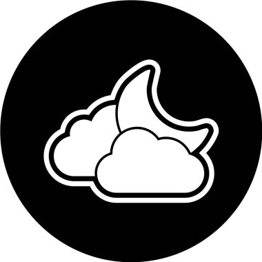 bulut simgesi, vektör illüstrasyonu