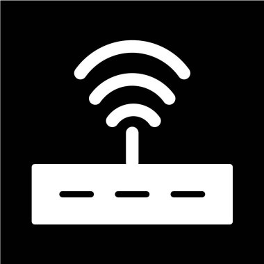 wifi sinyal simgesi, vektör illüstrasyonu