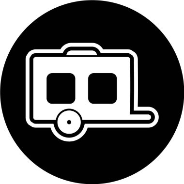 Seyahat ve turizm simgesinin vektör illüstrasyonu