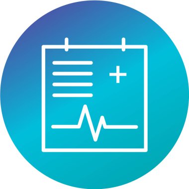 Beyaz arkaplanda tıbbi simge