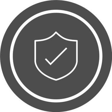 kalkan simgesi, vektör illüstrasyonu