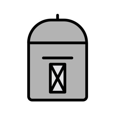 Bir kutu simgesinin vektör illüstrasyonu