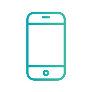 Multimedya düz simgesi beyaz arkaplanda izole edildi