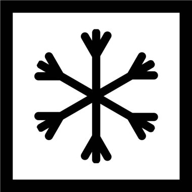 kar Tanesi simgesi vektör çizimi