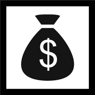 para çantası simgesi, vektör illüstrasyonu