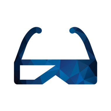 gözlük vektör illüstrasyonu, basit simge