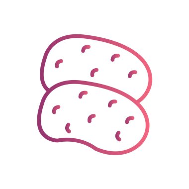  Gıda ve içecek Web ikonu vektör illüstrasyonu