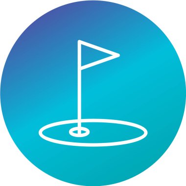 Golf topu ikonu vektör illüstrasyonu