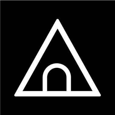 Yol simgesi, vektör illüstrasyonu