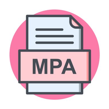 dosya biçimi simgesi, vektör illüstrasyonu