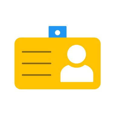 kimlik kartı vektör simgesi