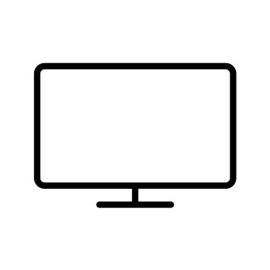 bilgisayar simgesi vektörü beyaz arkaplanda izole edildi