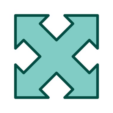 Simge Tarzını Genişlet İzole Arkaplan