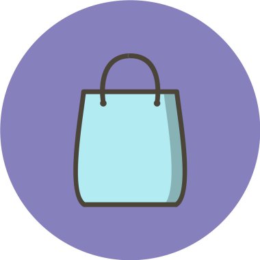 alışveriş poşeti vektör simgesi