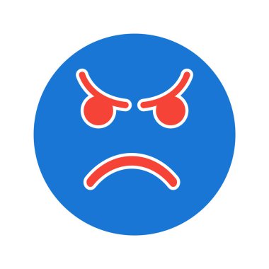 Öfkeli Duygusal Simge Moda Tarzı İzole Arkaplan