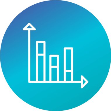 Beyaz arkaplanda izole edilmiş düz biçimli grafik simgesi