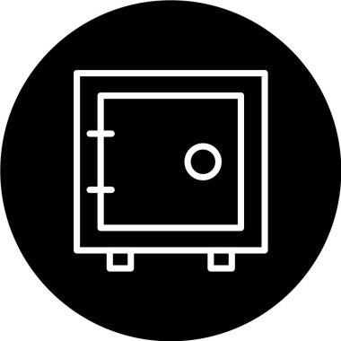 Güvenli ikon. düz tasarım biçimi