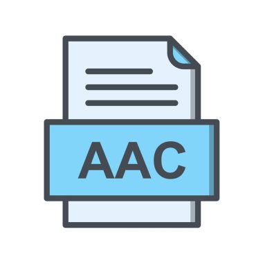 dosya biçimi simgesi, vektör illüstrasyonu 