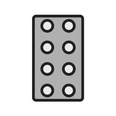 Tıbbi hap ikonu vektör illüstrasyon grafik tasarımı