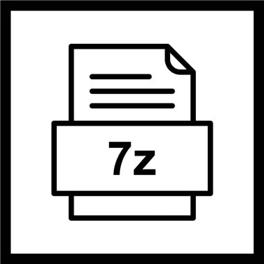 dosya biçimi simgesi, vektör illüstrasyonu