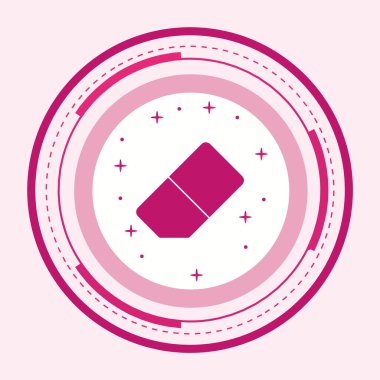 Silgi Simgesi Moda Biçiminde İzole Arkaplan