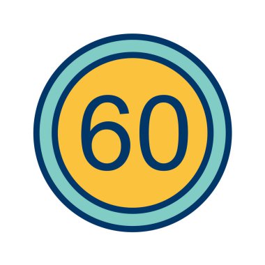 Yol simgesi, vektör illüstrasyonu