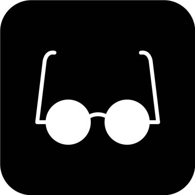 gözlük ikonu vektör illüstrasyonu