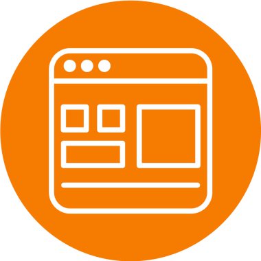 Bilgisayar simgesinin vektör illüstrasyonu