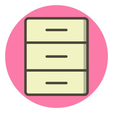  Moda Biçiminde Arşiv Simgesi İzole Arkaplanı 