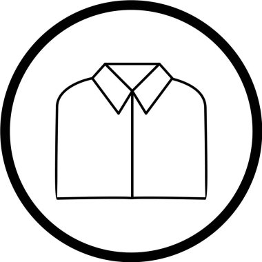 iş gömleği ikon vektör illüstrasyonu