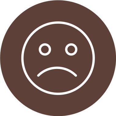 Gülen yüz ifadesinin karikatür çizimi