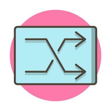 Simgeyi Moda Biçiminde Karıştır İzole Arkaplan