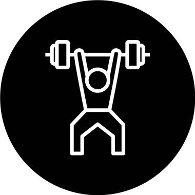 Bir fitness simgesinin vektör illüstrasyonu