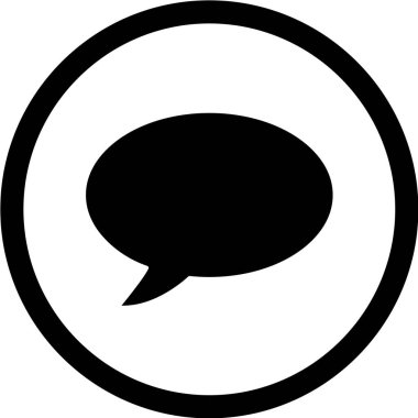 konuşma balonu simgesi, vektör illüstrasyonu