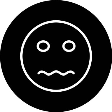 Gülümseme simgesi, vektör illüstrasyonu