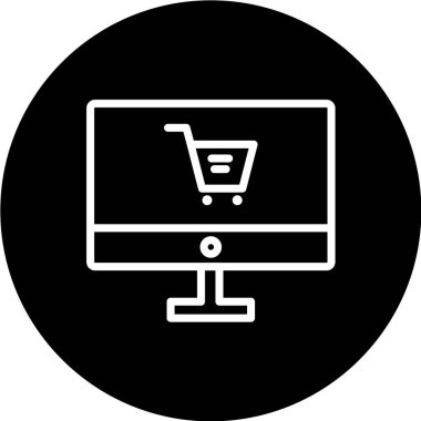 bir el çizimi simgesi ile bilgisayar monitörü