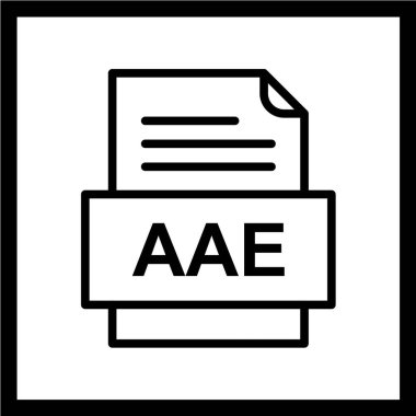 dosya biçimi simgesi, vektör illüstrasyonu