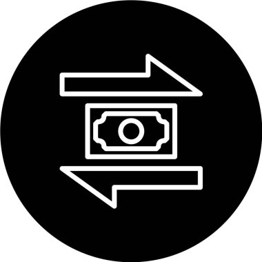 Dolar simgesi, vektör iilüstrasyonu