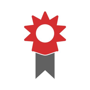 ödül kurdele ikonu vektör illüstrasyon grafik tasarımı