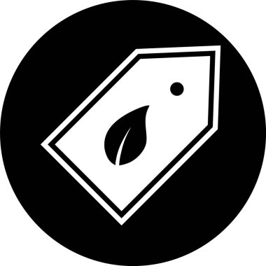 Eko Etiket Simgesi Moda Biçiminde İzole Arkaplan