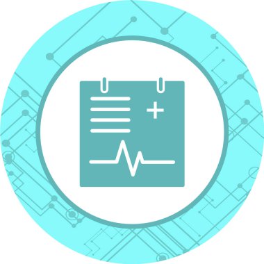 Beyaz arkaplanda tıbbi simge